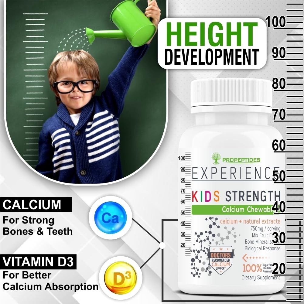 Kids Calcium Citrate D3 Zinc Iron 60 Chewable Tablets