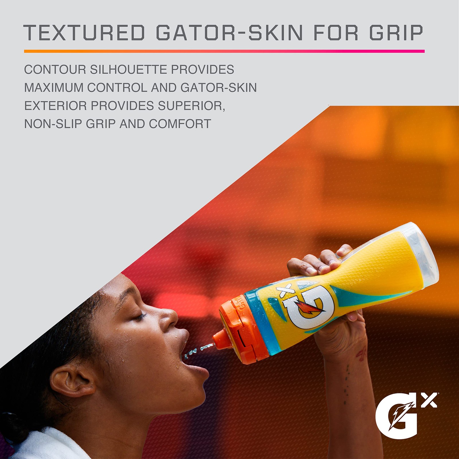 Gatorade Gx Plastic Squeeze Bottle, White, 30oz 30 Ounces, White