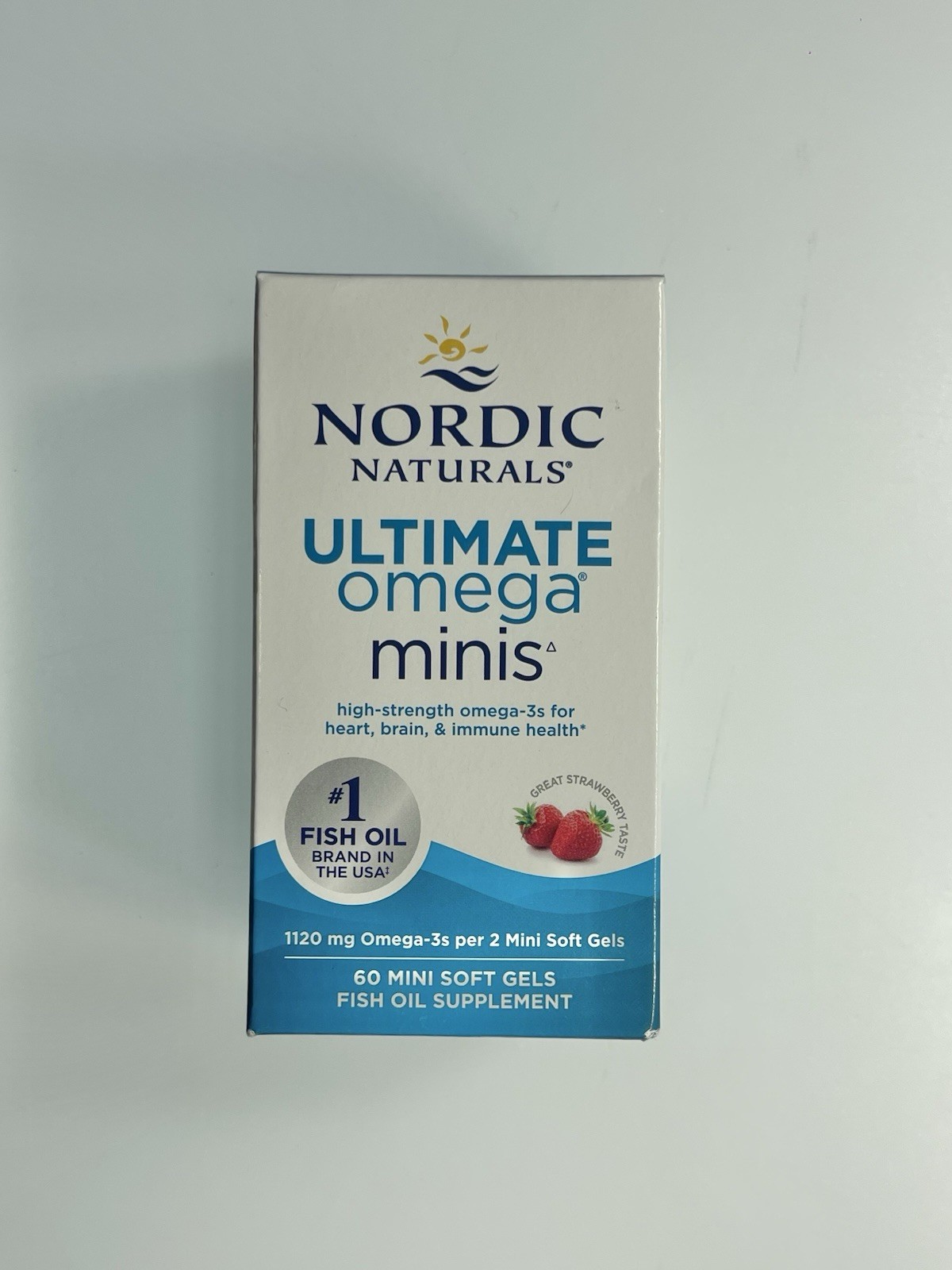 Nordic Naturals Ultimate Omega MINIS Strawberry Flavor 60 Ct Exp 11/2028