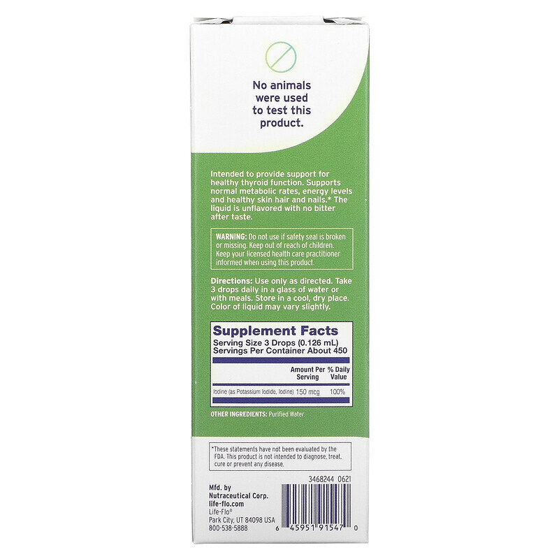 Life-flo, (3 Pack) Liquid Iodine Plus, 2 fl oz (59 ml)