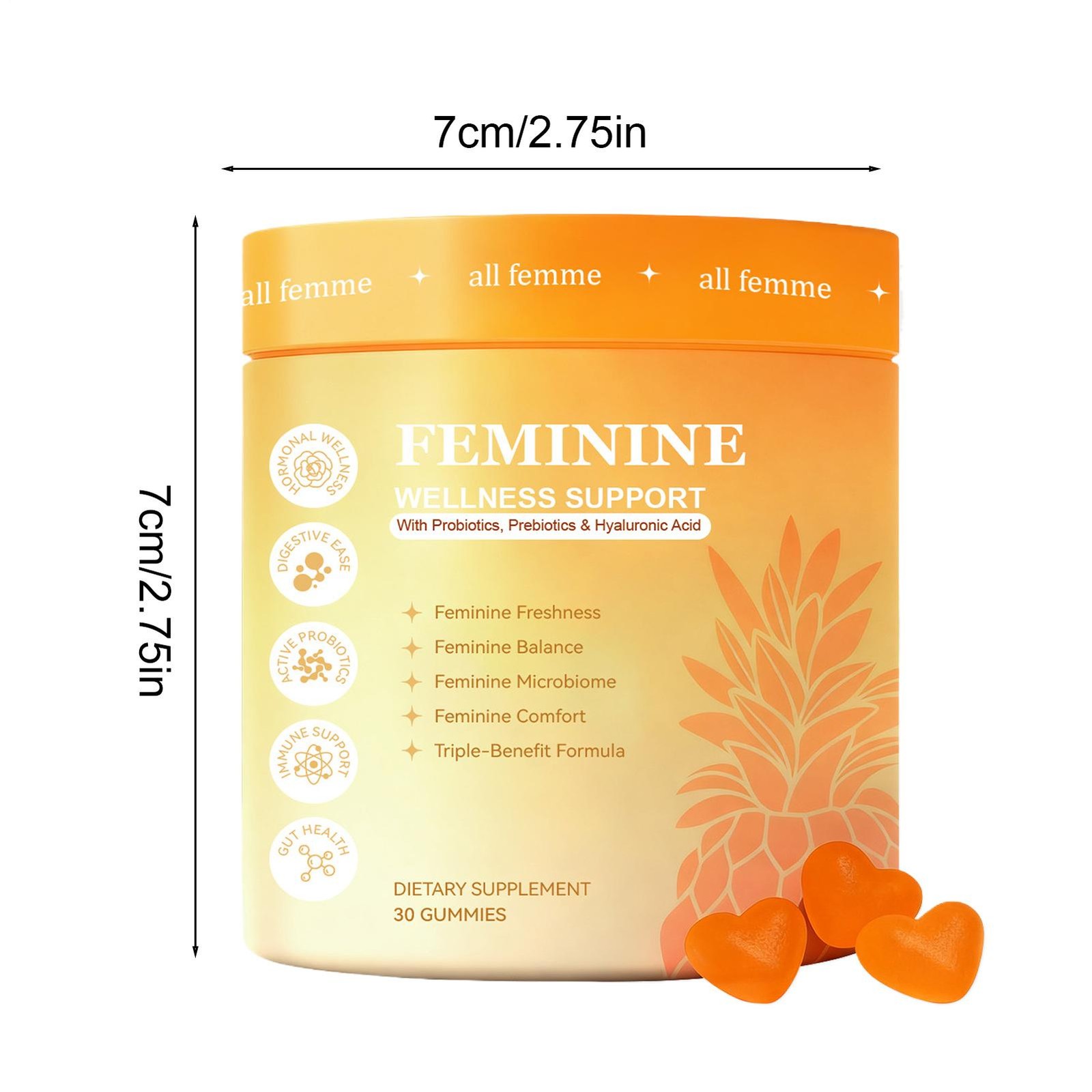 Flora Plus Gummies, Advanced Vaginal Support, Vaginal Health Gummies, Ph Balance