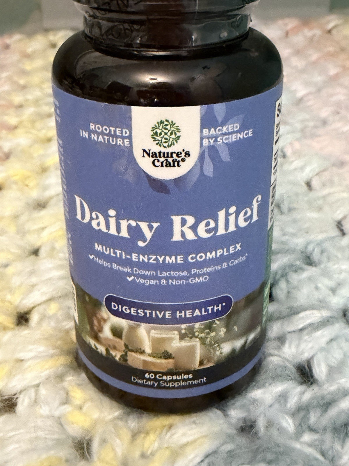 Lactose Intolerance Pills 60 Days Supply – Fast Acting Dairy Digestive Enzymes-