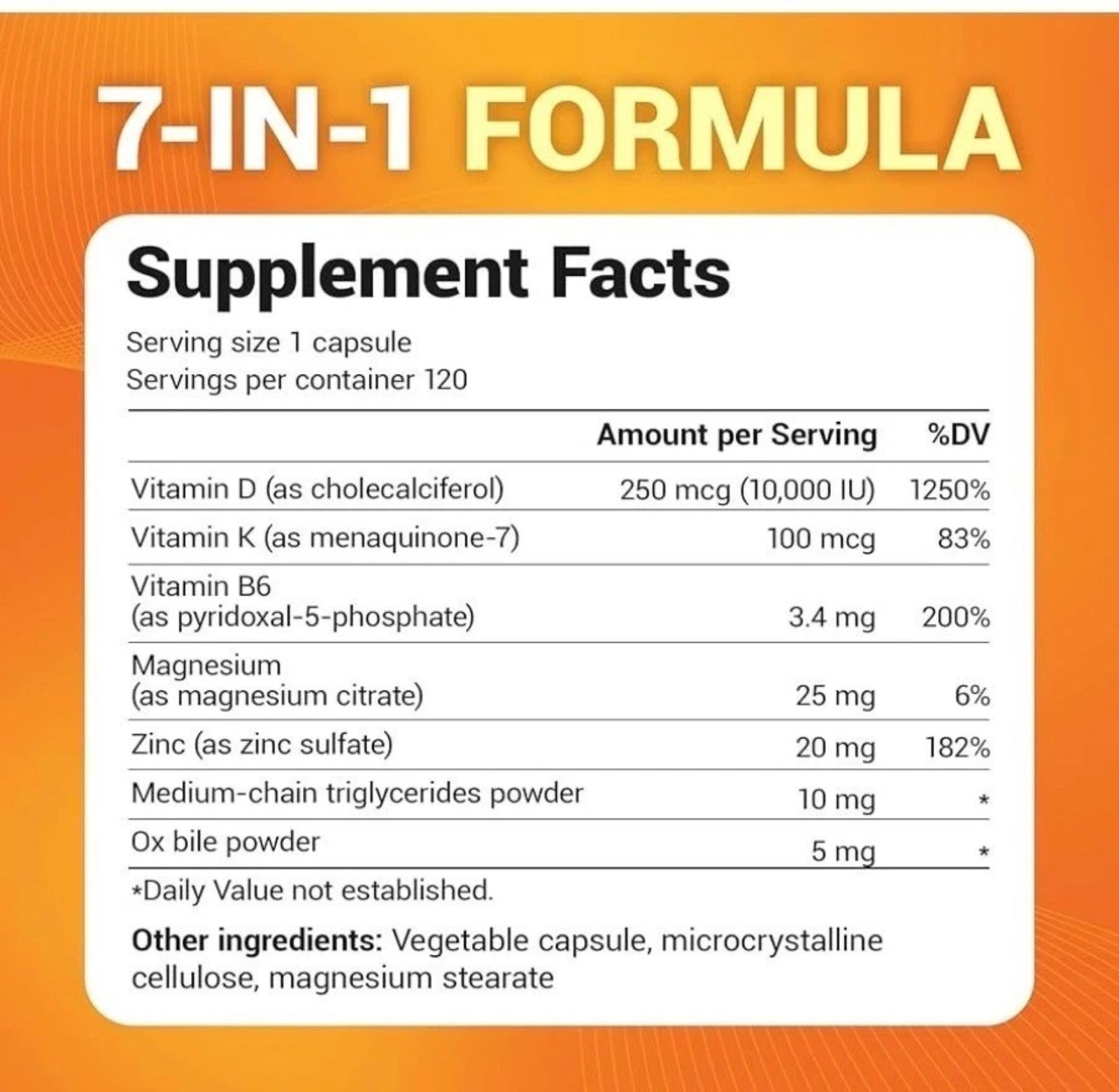 Dr. Berg’s Nutritionals 100mg Vitamin D3 & K2 Supplement – 120 Capsules