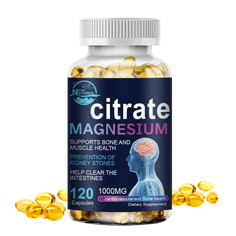 Magnesium Citrate 1000mg Capsules Super Strong Effective Vegan Capsules 240Pills