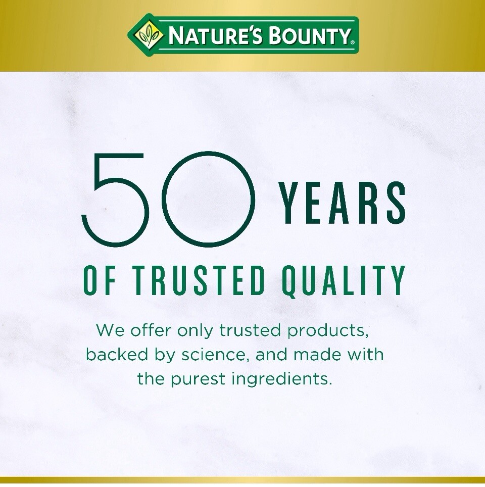 Nature’s Bounty Zinc Immune Health Caplets, 50mg, 100 Ct