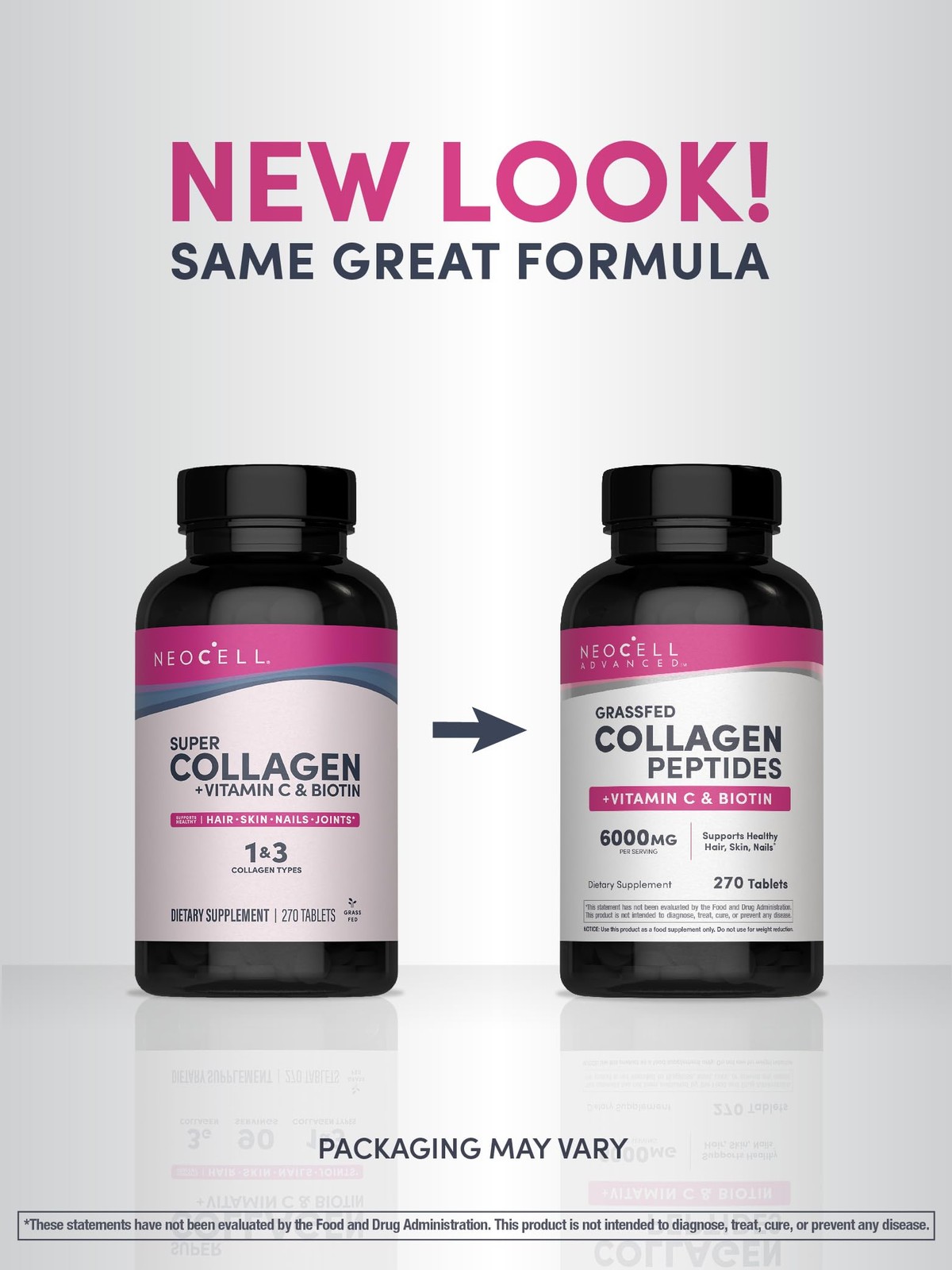 NeoCell Advanced Collagen Peptides | 270 Tablets | 270 Count (Pack of 1)