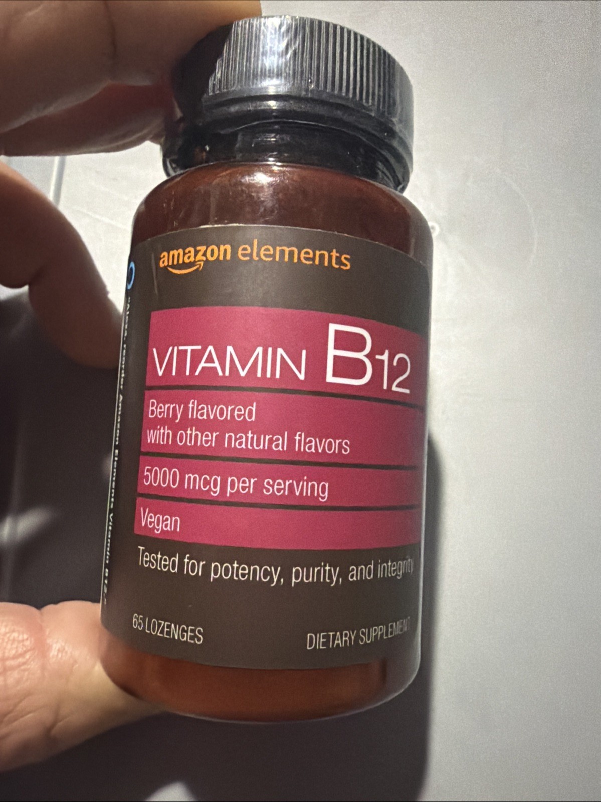 Delicious Berry B12 Lozenges – 65 Count Methylcobalamin for Energy Boost