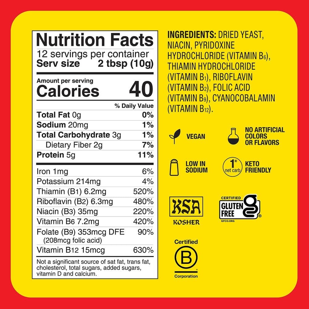 4.5oz Nutritional Yeast Seasoning with Shaker – Gluten-Free Delight