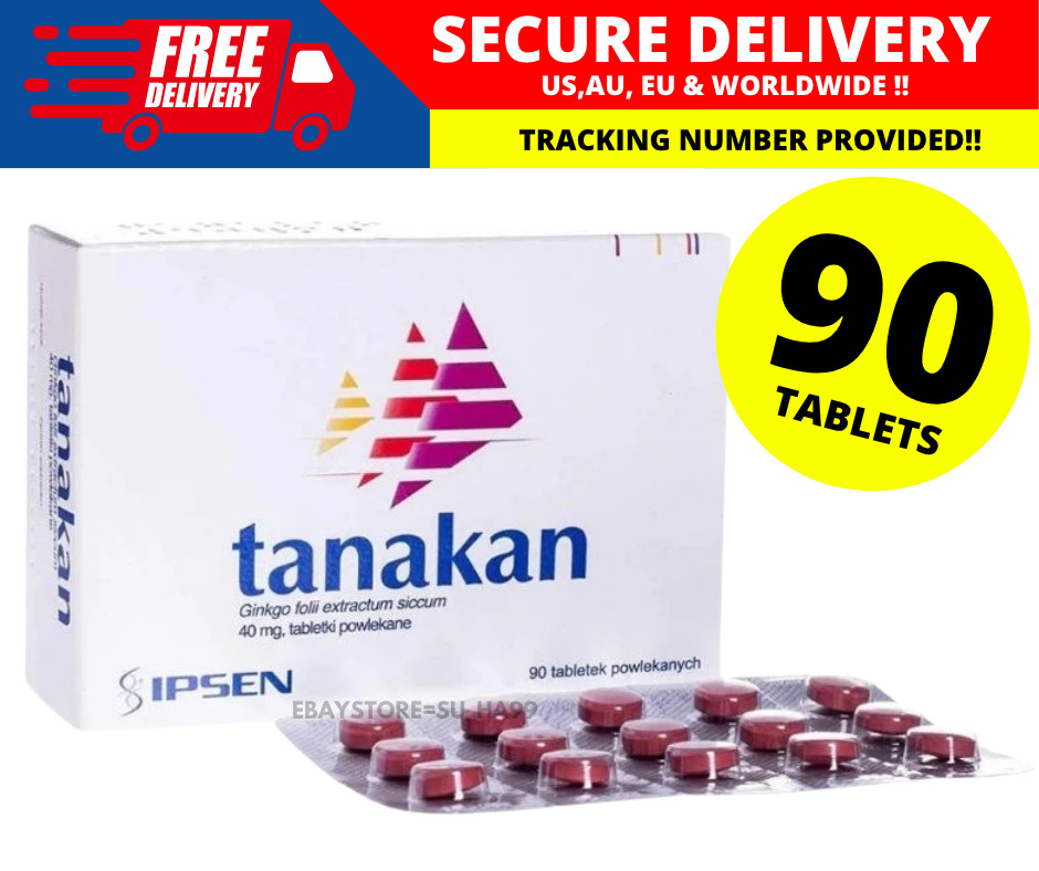 Tanakan 40mg X 90 Tablet Ginkgo Biloba Extract 100% ORIGINAL