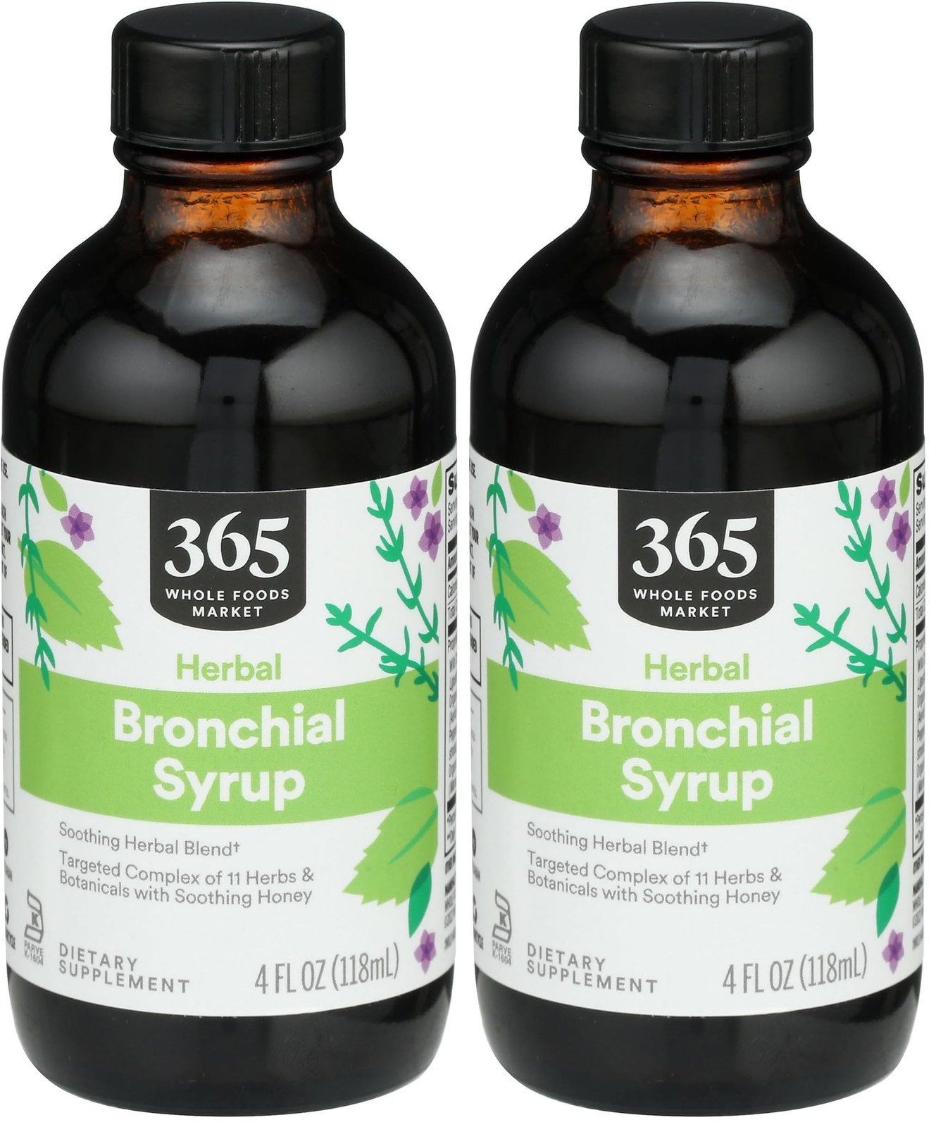Whole Foods Market, Bronchial Syrup, 4 fl oz (Pack of 2) 4 Fl Oz (Pack of 2)