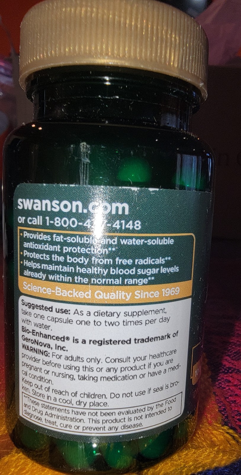 R-Fraction Alpha Lipoic Acid – Triple Strength 300 mg 30 Capsules Free Shipping