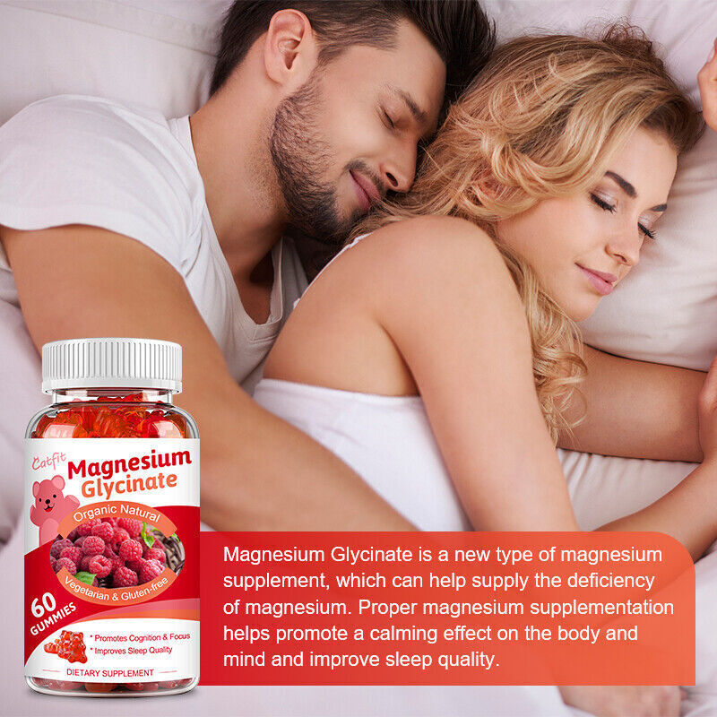 Catfit Glycine magnesium &Raspberry Gummy Vitamin D B6 Cognitive Function Calm
