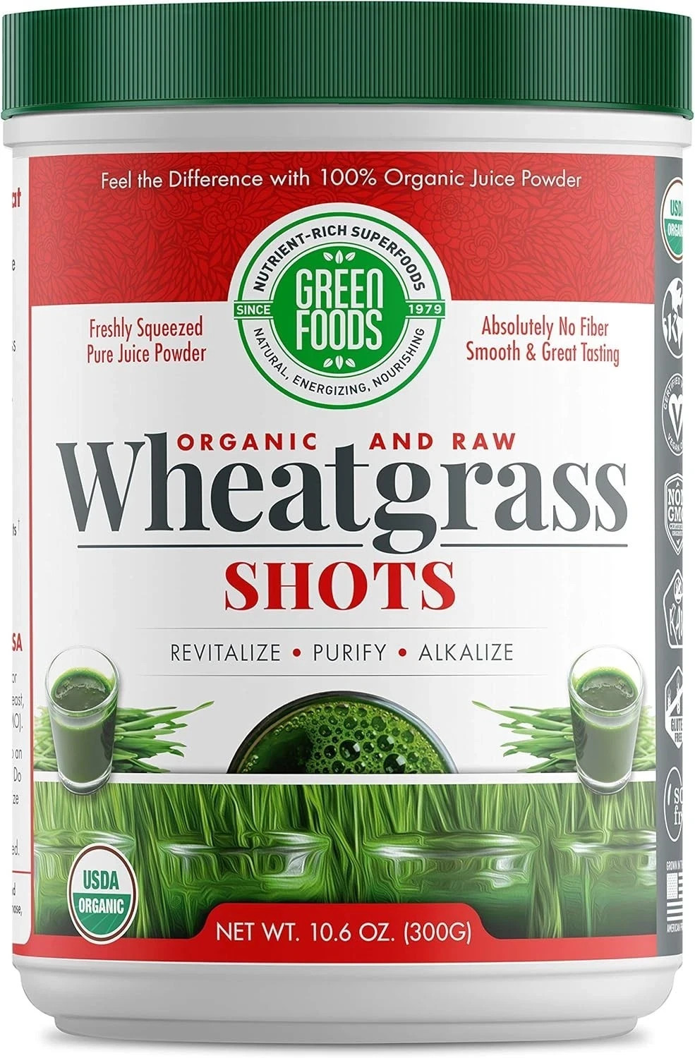Green Foods – Wheat Grass Shots • 10.6 oz Each (Pack of 3)