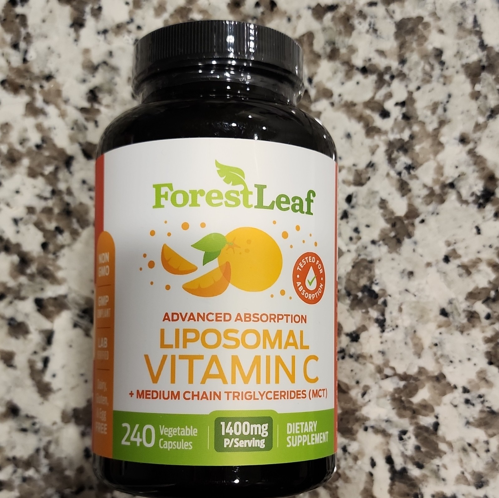 ForestLeaf Liposomal Vitamin C 1400mg – 240 Vegetable Capsules