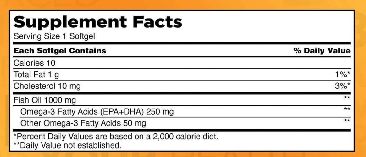 Kirkland Signature Fish Oil 1000 mg., 400 Softgels EXP 08/2027