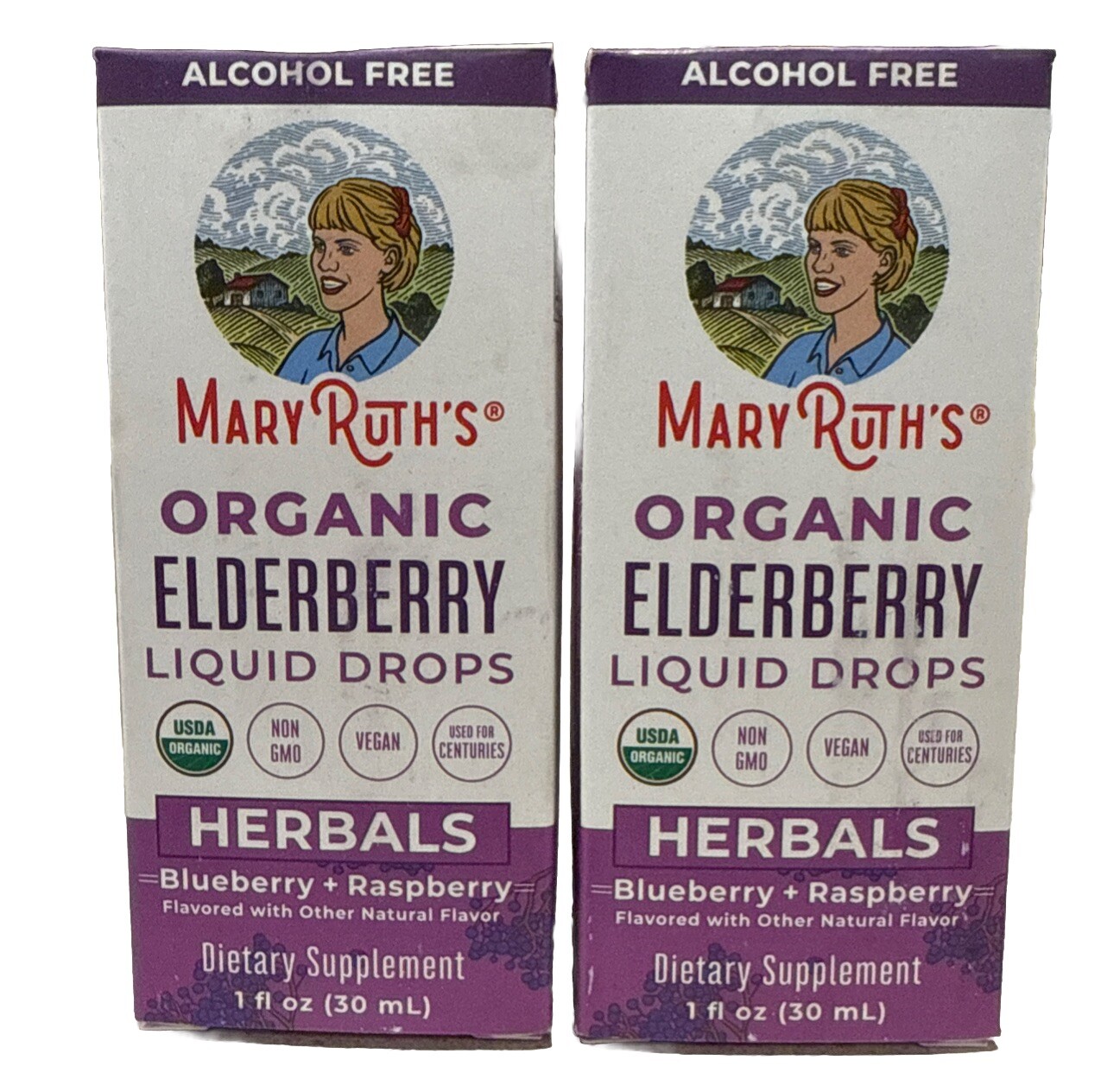 MaryRuth’s Organic Liquid Elderberry Extract Immune Boost Syrup – 2 Pack – 1oz