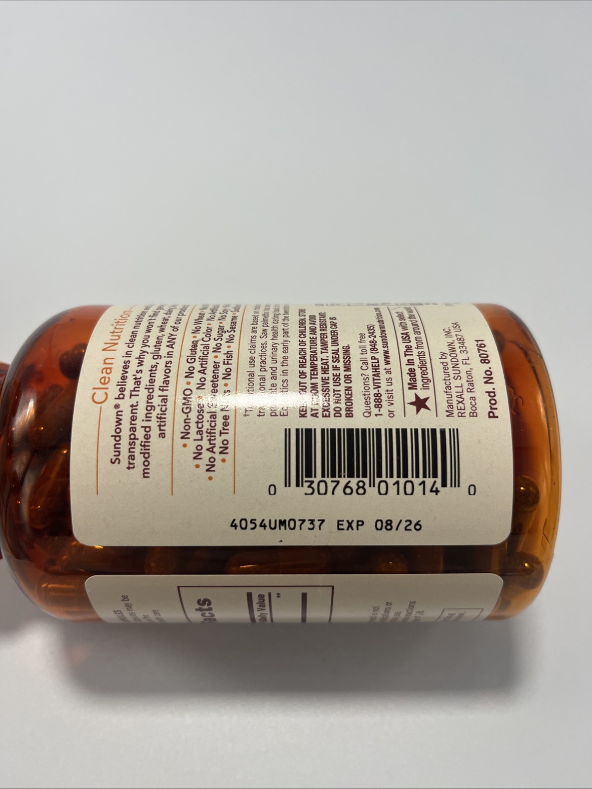 Sundown Saw Palmetto for Him 450mg Prostate & Urinary Health 250 ct Exp 08/26