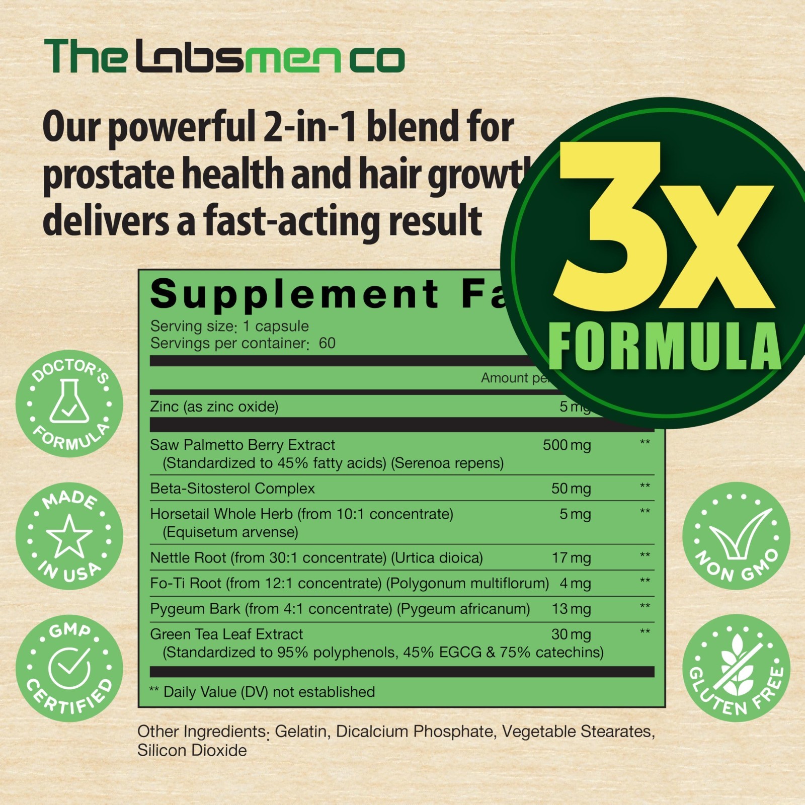 Natural Prostate Health Supplements for Men – Saw Palmetto, Reduce Nighttime Tri