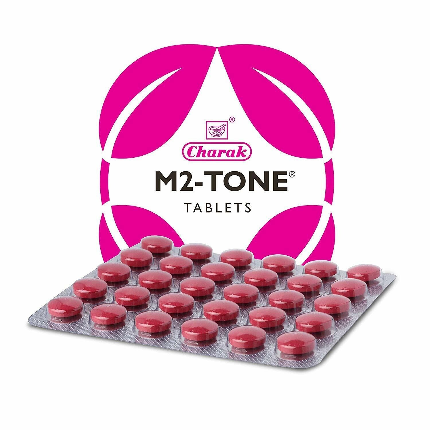Charak M2-Tone Tablet |(30 Tablets) Hormonal Menstrual Modulator Homeopathic Tab