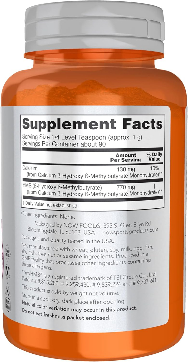 Sports Nutrition, HMB (Β-Hydroxy Β-Methylbutyrate)Powder, Sports Recovery*, 90 G