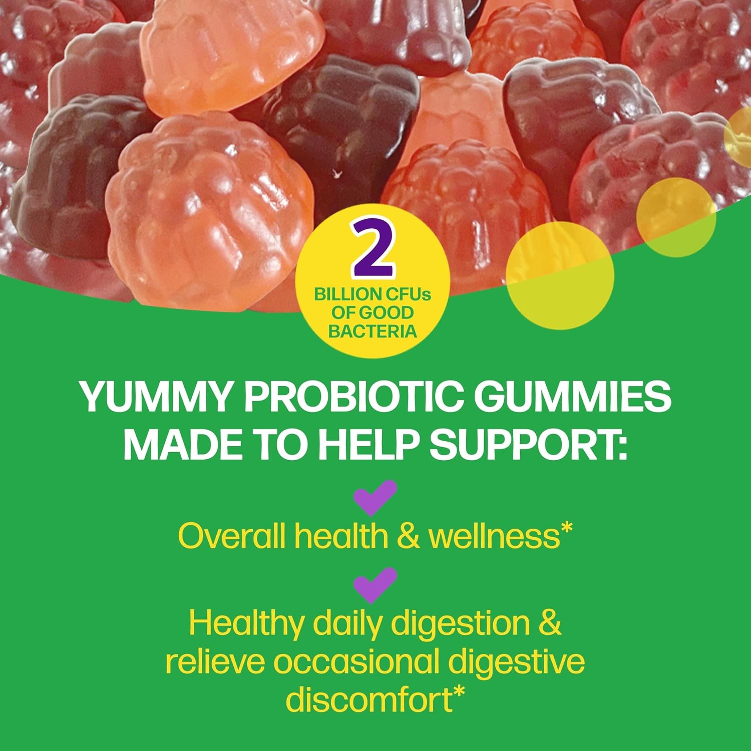 LOT OF 3 / Culturelle Probiotic + Prebiotic 52 Gummies Mixed Berry EXP: 09/26