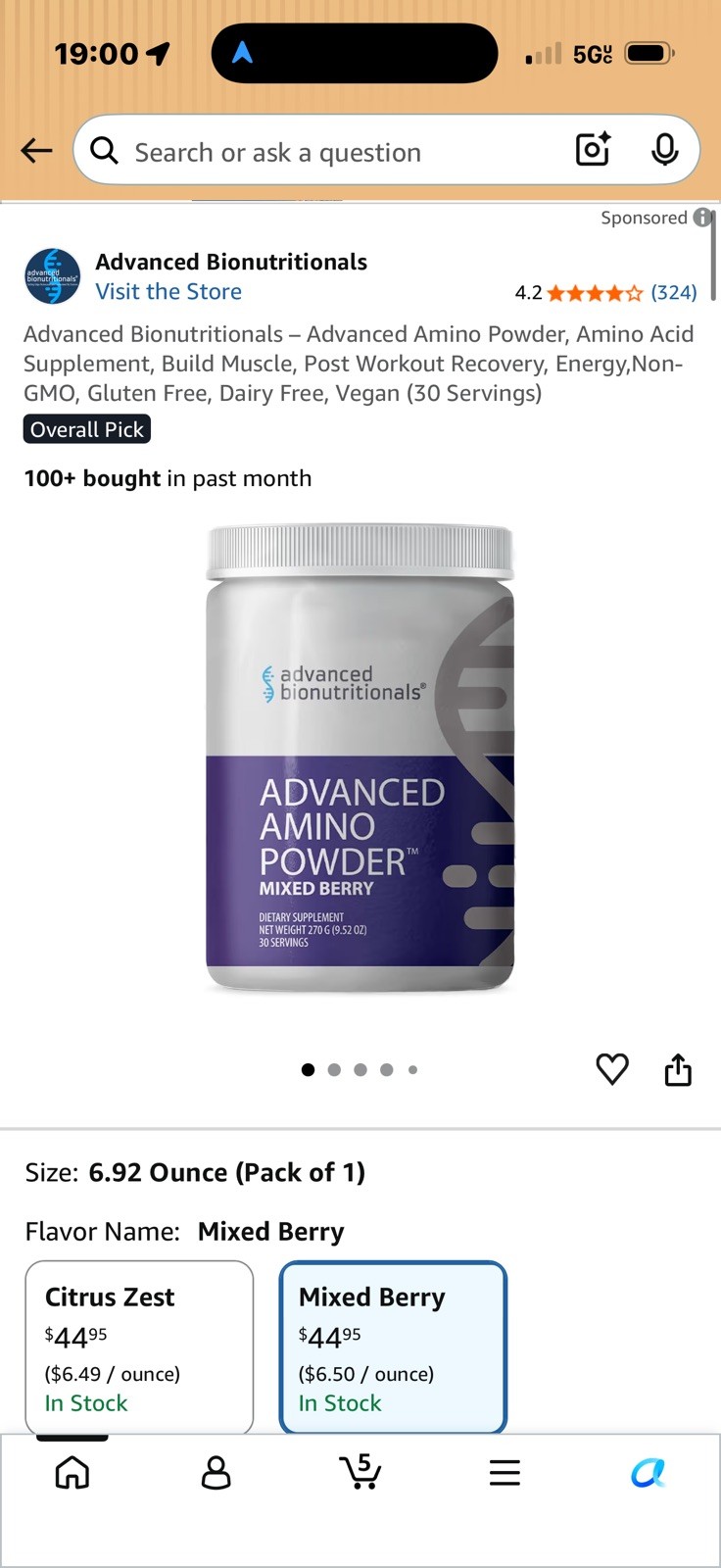 Advanced Bionutritionals – Advanced Amino Powder, Amino Acid Supplement, Build..