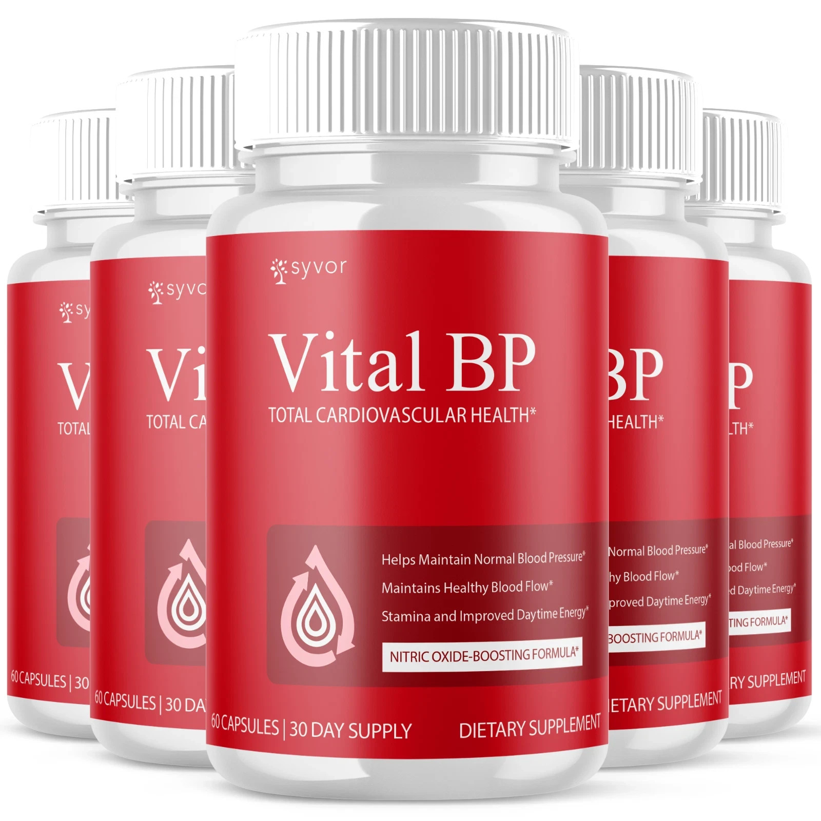 (5 Pack) Vital BP Advanced Blood Support Vitamin Formula VitalBP 300 Capsules