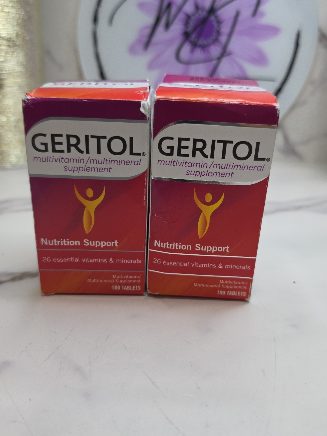 Geritol Multivitamin Multimineral Nutrition Support 100 Tabs per Bottle (2 Pack)