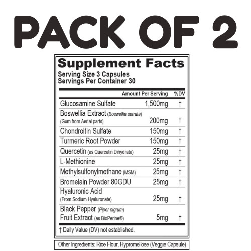 EVLution Nutrition FlexMode High Absorption Joint Support – 90 Count – Pack of 2