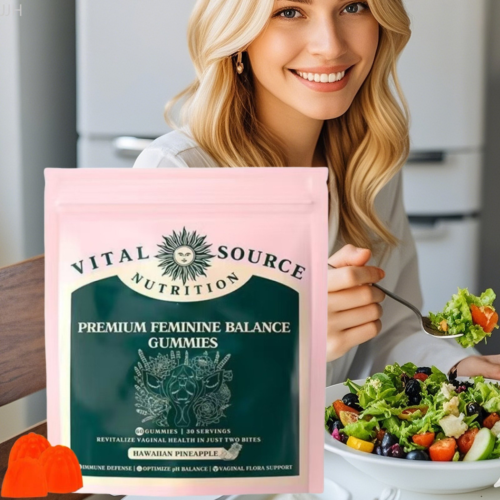 `60 Pieces Health Gummies For Women Daily Supplements For Women`