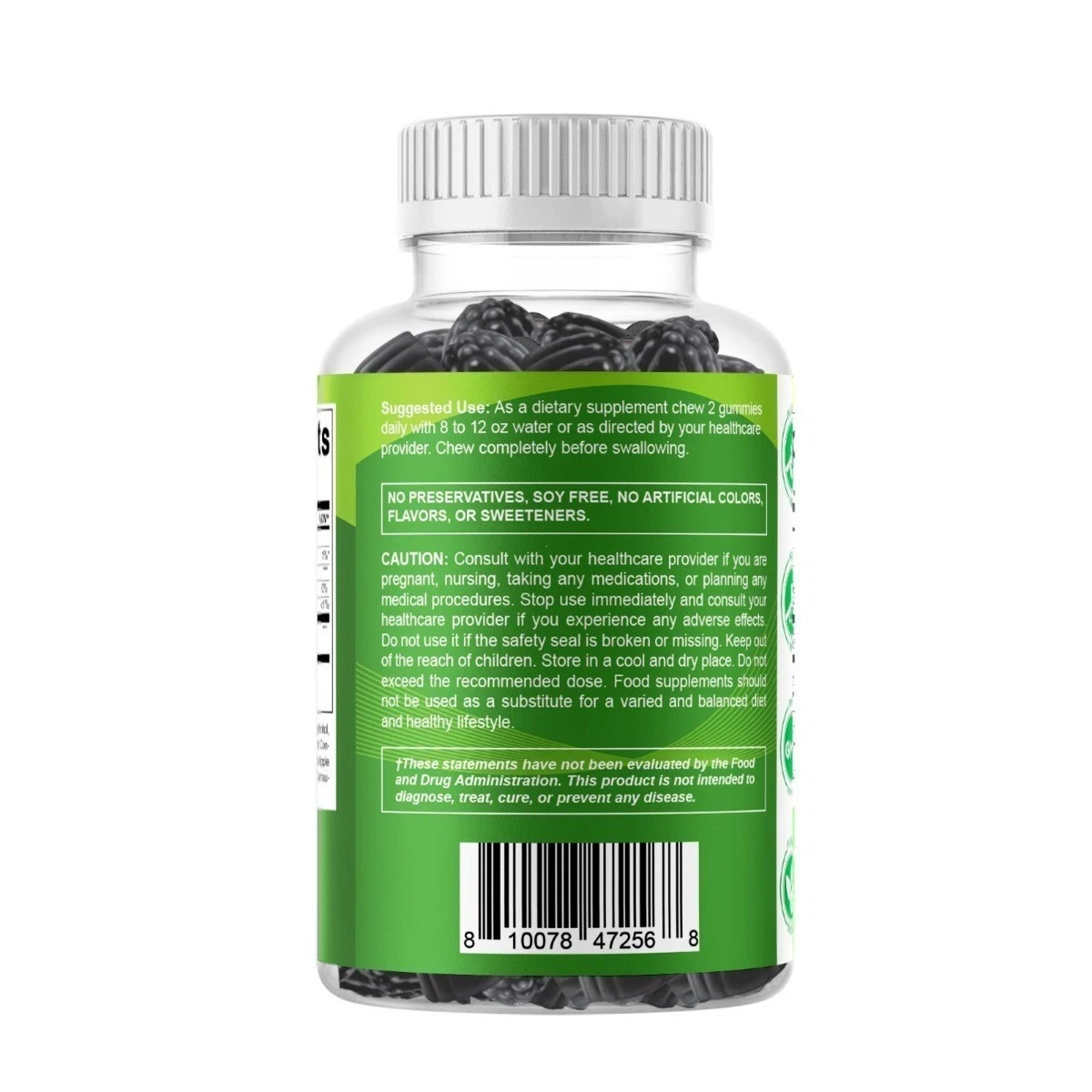 Vitamatic Moringa Gummies 10,000mg – Sugar Free, Natural Energy & Detox, 60ct