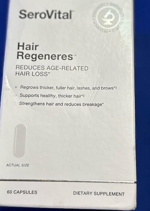 SEROVITAL HAIR REGENERES REDUCES AGE-RELATED HAIR LOSS NEW (sealed) Exp 2026