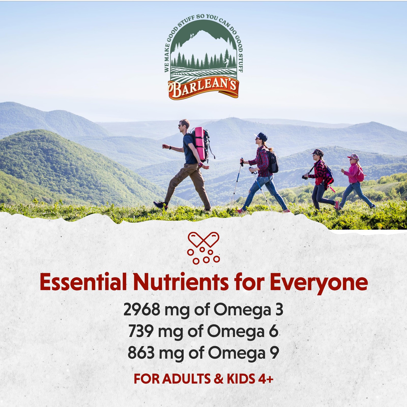 Barleans Vegan Omega 3 6 9 Flaxseed Oil Liquid Supplement, BlackBerry Smoothi…