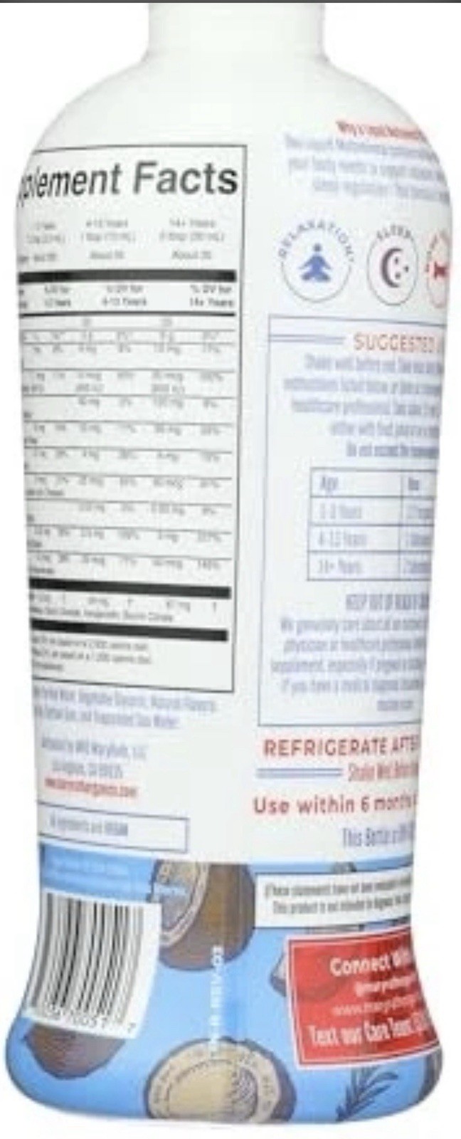 MaryRuth’s Liquid Nighttime Multimineral Coconut Dream 32oz 3 Pack Free Shipping