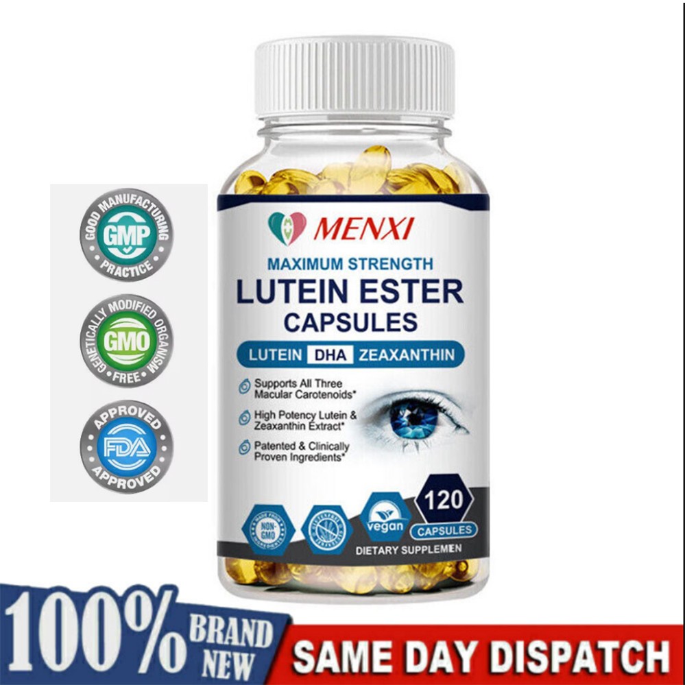 Eye Health 120 Capsules, Lutein Zeaxanthin, Vision Health, Eye Strain Support US