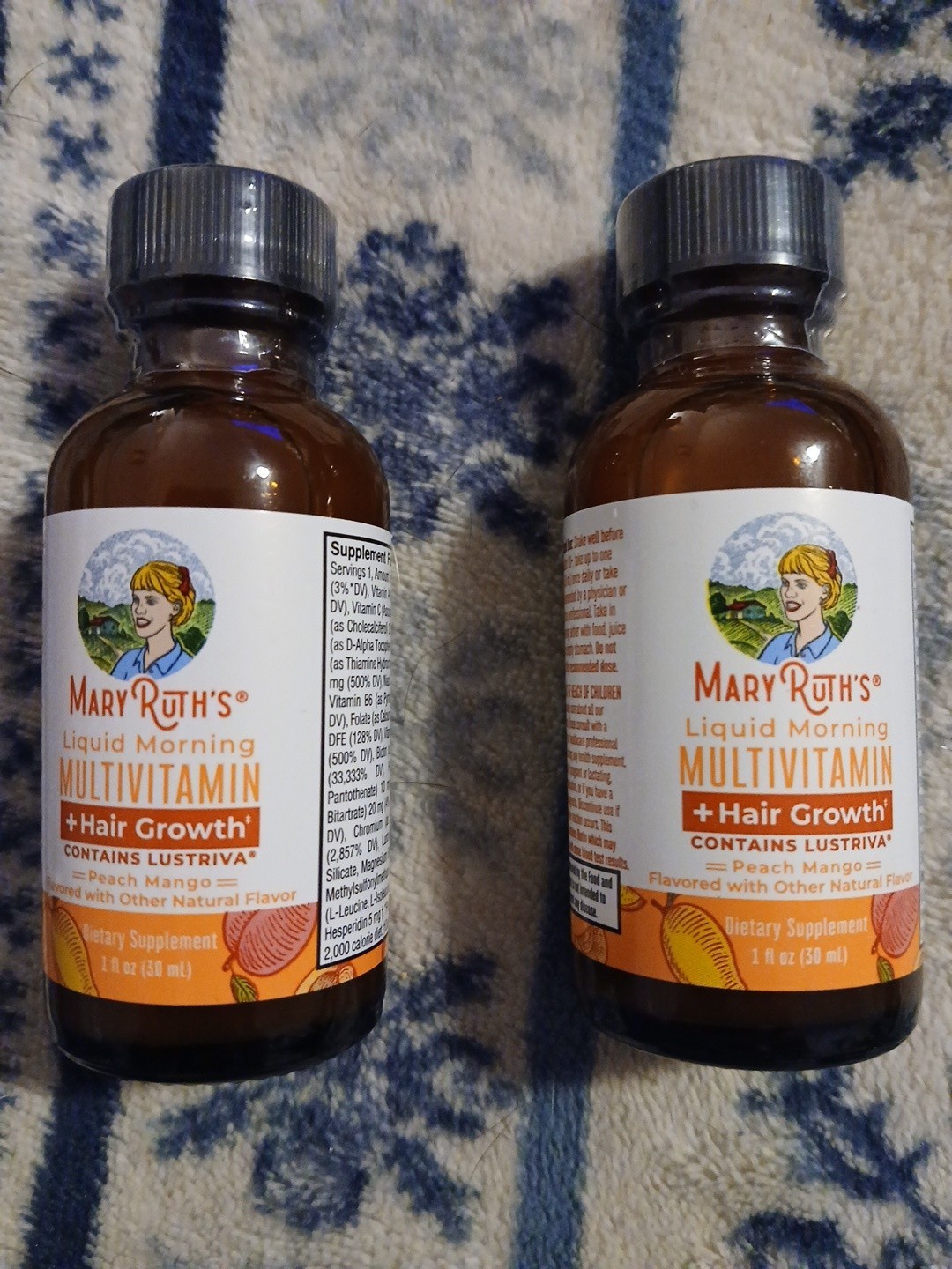 2 – Mary Ruth’s Liquid Morning Multivitamin + Hair Growth Peach Mango 1 OZ 7/27