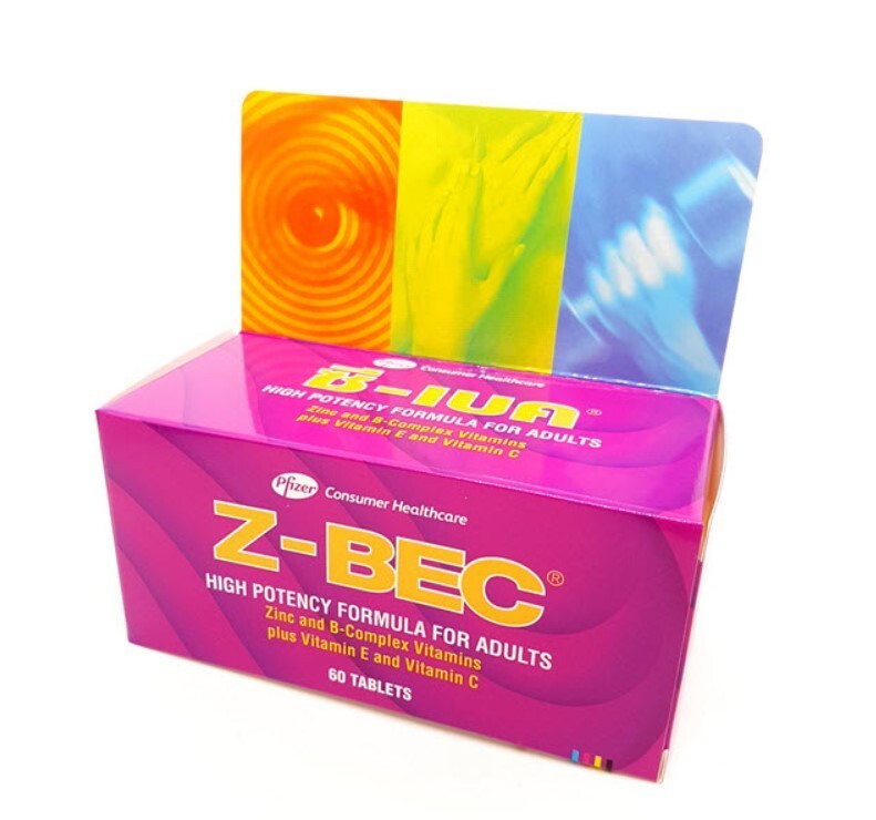 6 Bottles Z-BEC Multivitamins High Potency Formula For Adults 6X60 Tablets