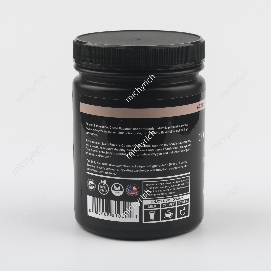 Black Forest High Flavanol Cocoa Powder Flavonoids Supplement 1200 mg （1 pack）