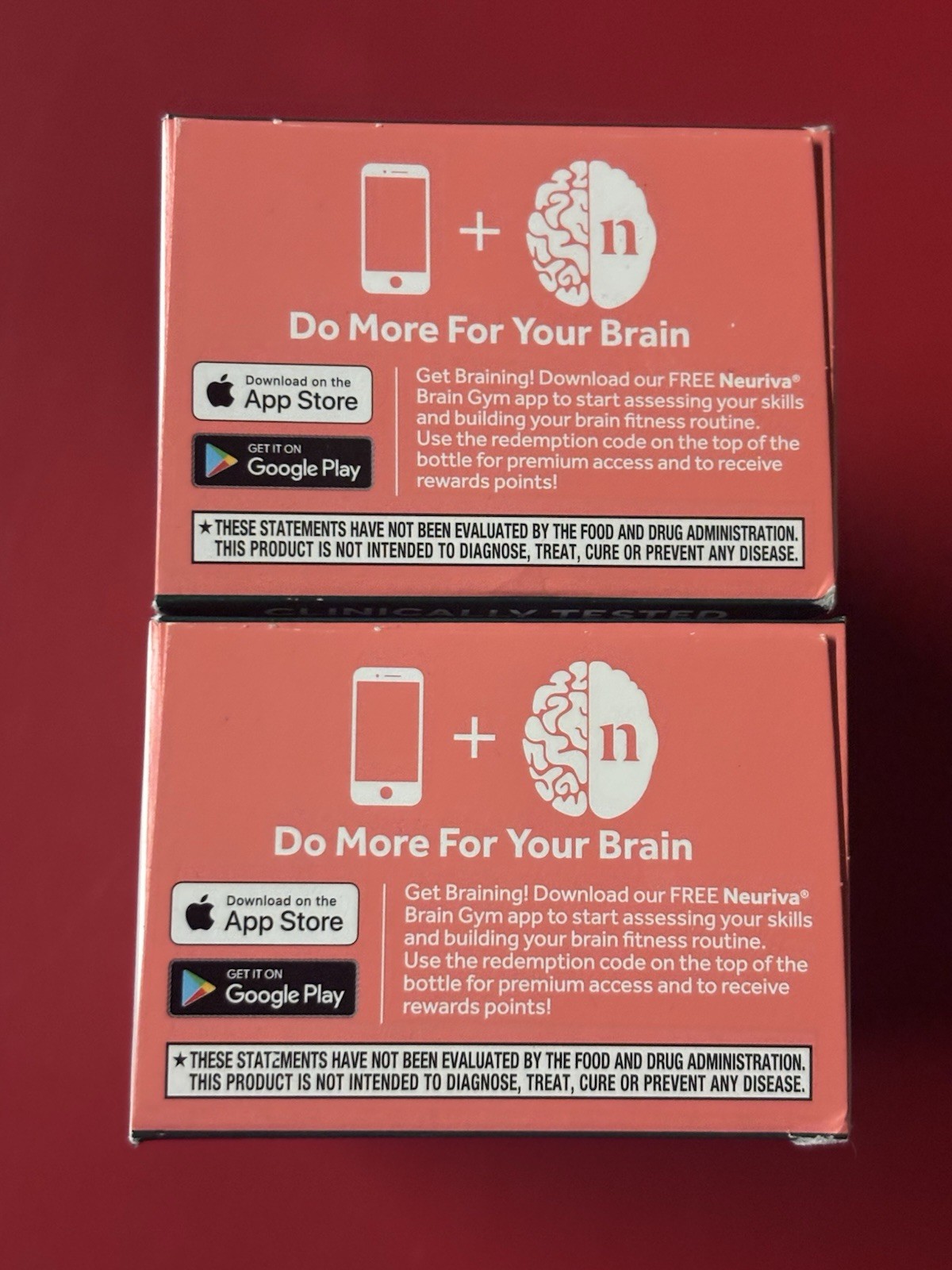 Lot Of 2 Neuriva Brain Health Original 30 Capsules Memory Focus 10/27 🔥NEW🔥