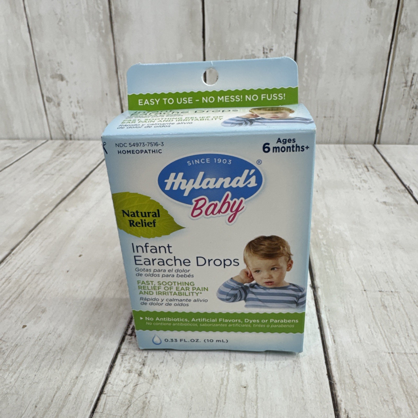 Hyland’s Baby, Infant Earache Drops .33 fl oz. natural relief homeopathic