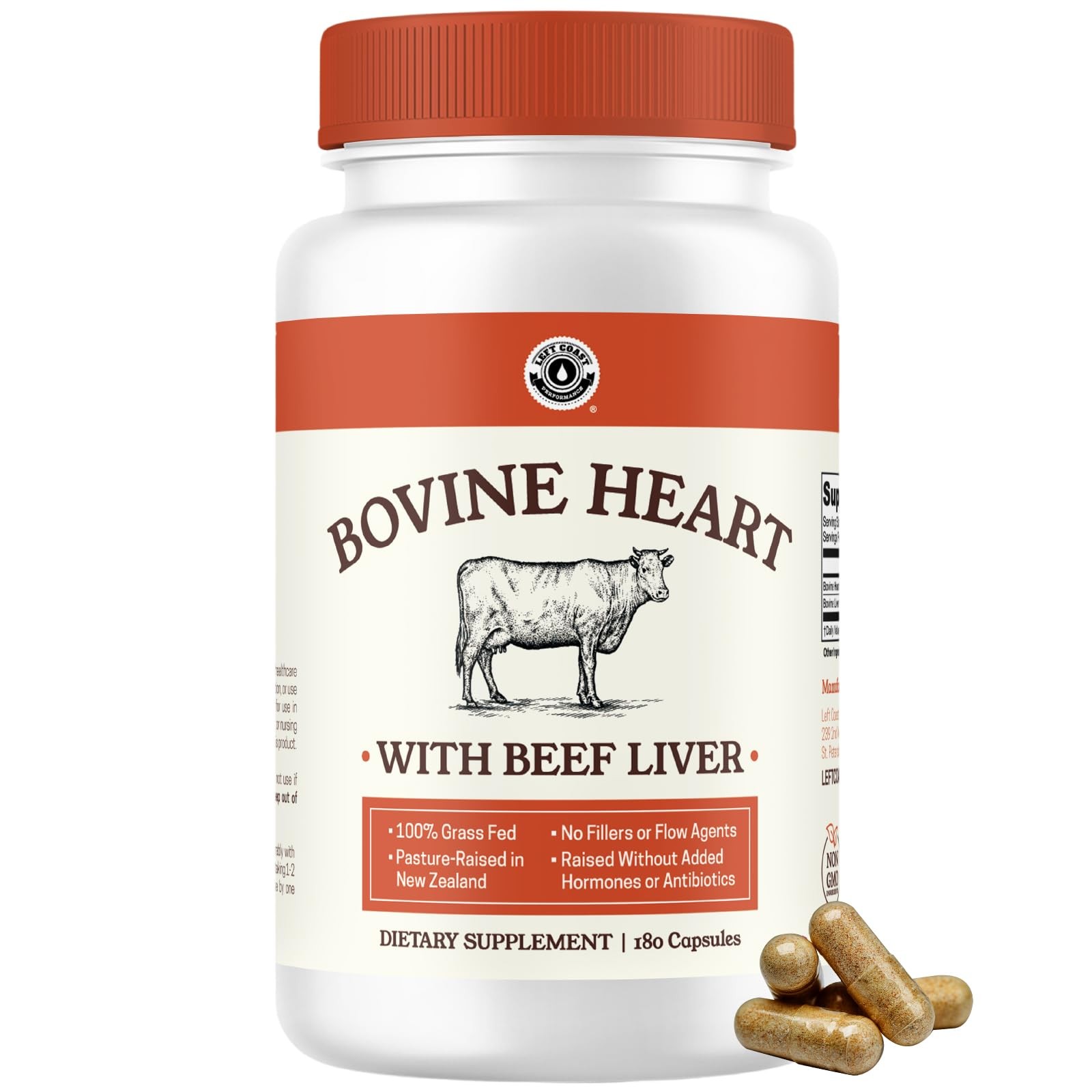 Left Coast Performance Grass Fed Beef Heart and Liver Supplement – Pasture-Ra…