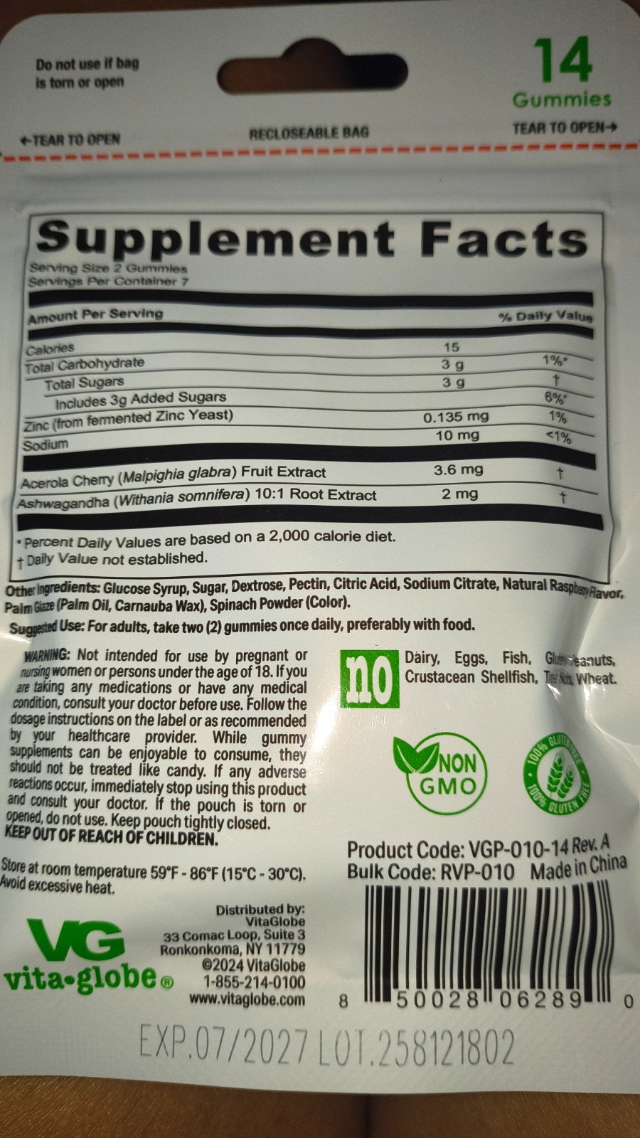 VG ashwaganda gummies