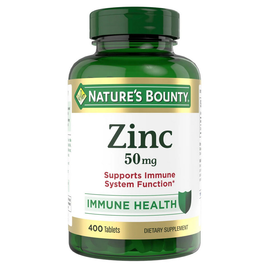 Nature’s Bounty Zinc 50 mg 400 Tablet Support Immume System EXP 10/28