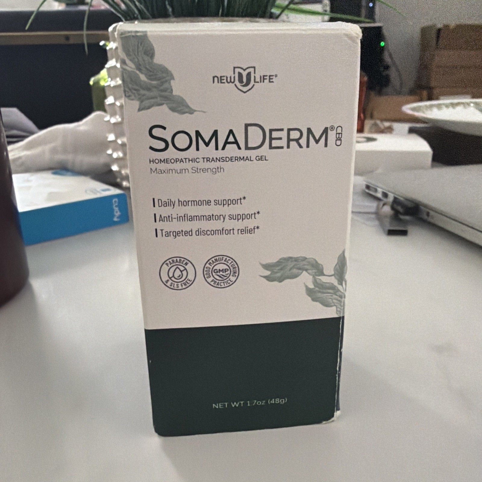 New Sealed Somagel Soma Gel Green Bottle 1.7oz Exp 06/26