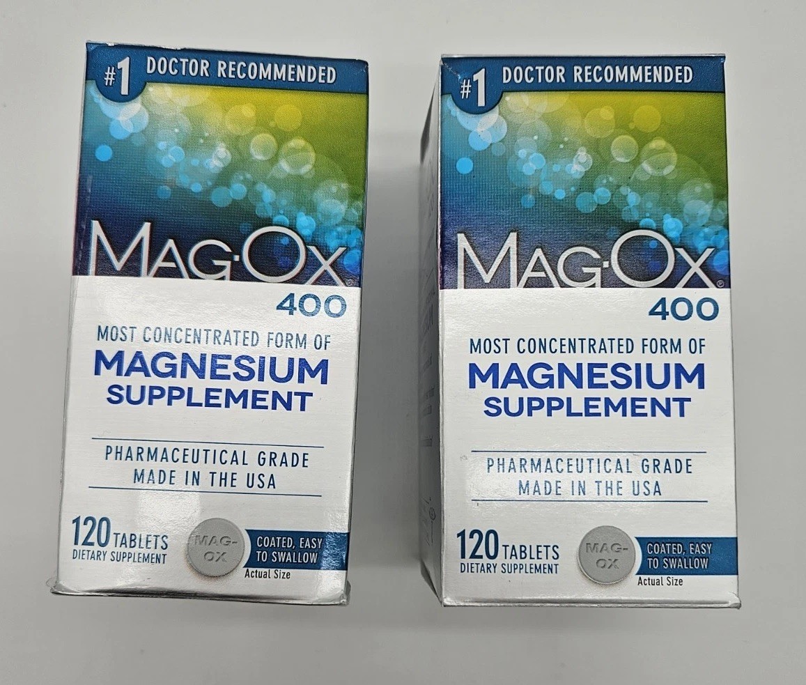 MagOx Magnesium 400mg Tabs 120ct (2 pack) 11/2027