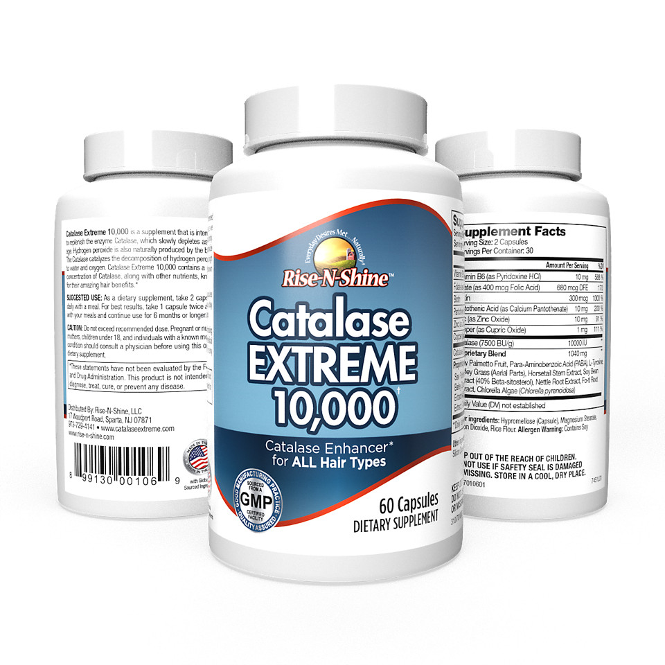 CATALASE EXTREME 10,000 – Buy 2 Get One FREE (3 Pack) Rise-N-Shine
