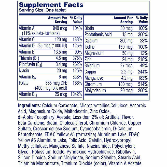 One A Day Women’s 50+ Healthy Advantage Multivitamin 300 Tablets Exp-09/2025+