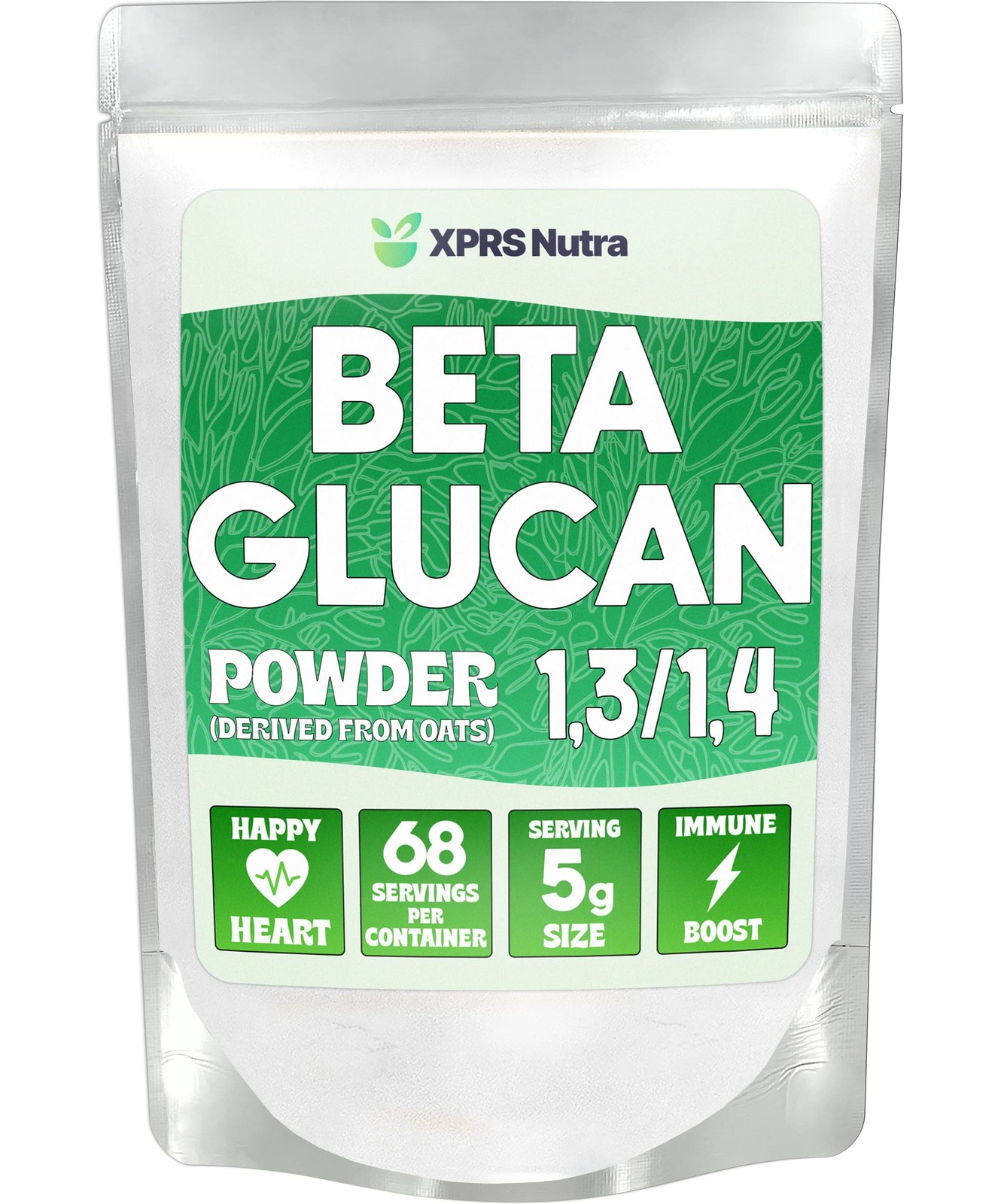 XPRS Nutra Beta Glucan Powder Pure Unflavored Oat Beta Glucan Supplements Po…