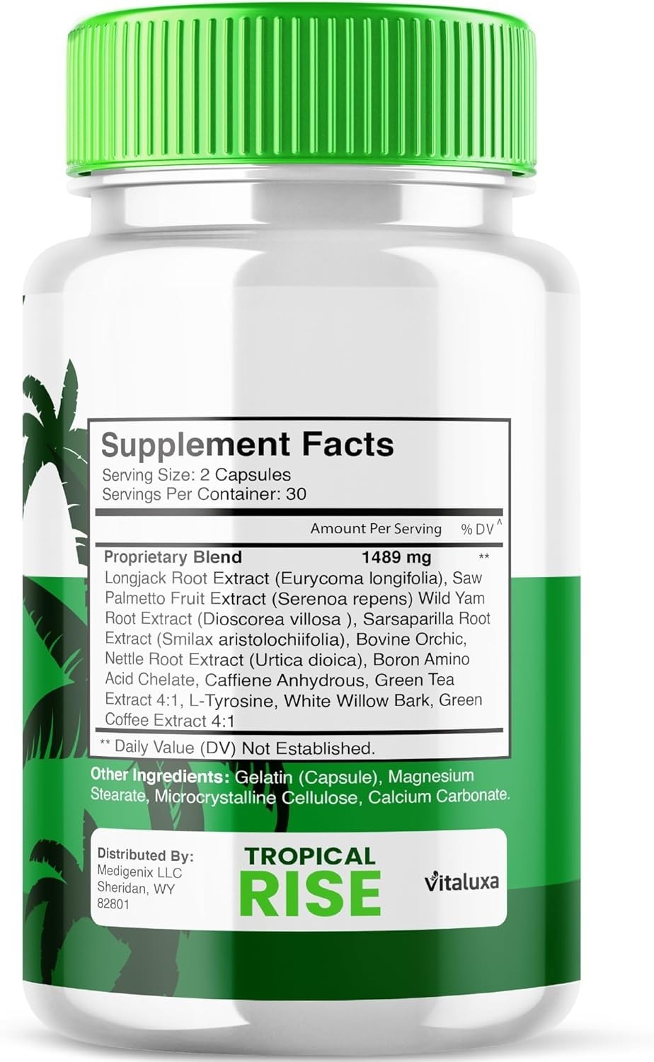 (3 Pack) Tropical Rise Pills Supports Male Vitality & Performance (180 Capsules)