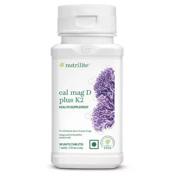 NUTRILITE Cal Mag D Plus K2 Strengthen Bones &Joints 90 Tabs fast shipping